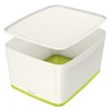 Obrázek Organizační box MyBox - s víkem L / bílo - zelená